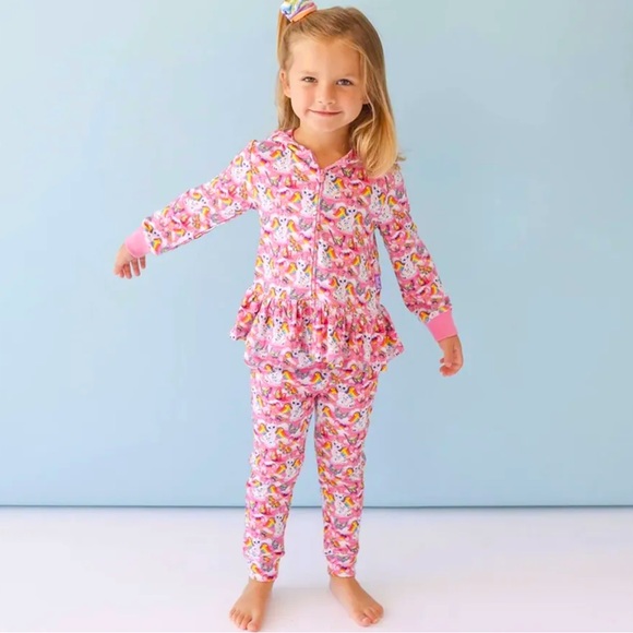 POSH PEANUT🪽lisa frank 3T / 4T ANGEL KITTY JOGGERS NWT ULTRA RARE Collab  FINAL - Picture 4 of 9